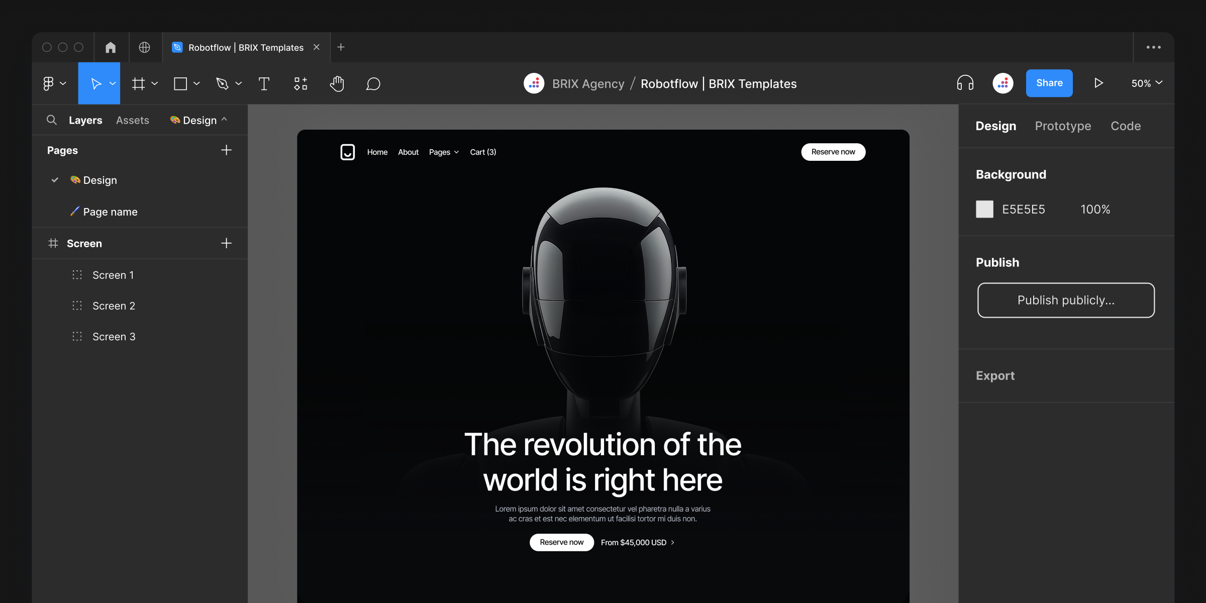 Robot Engineering Figma Website Template