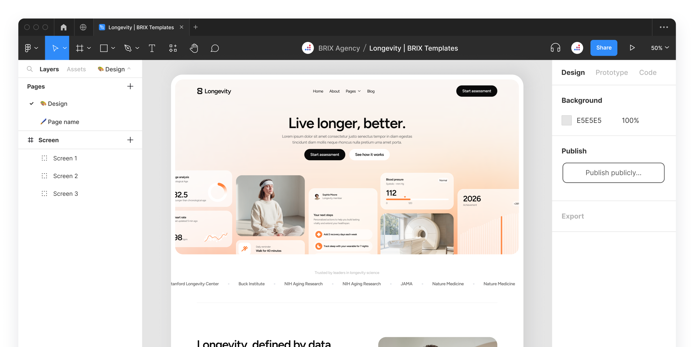 Medical Wellness Figma Website Template