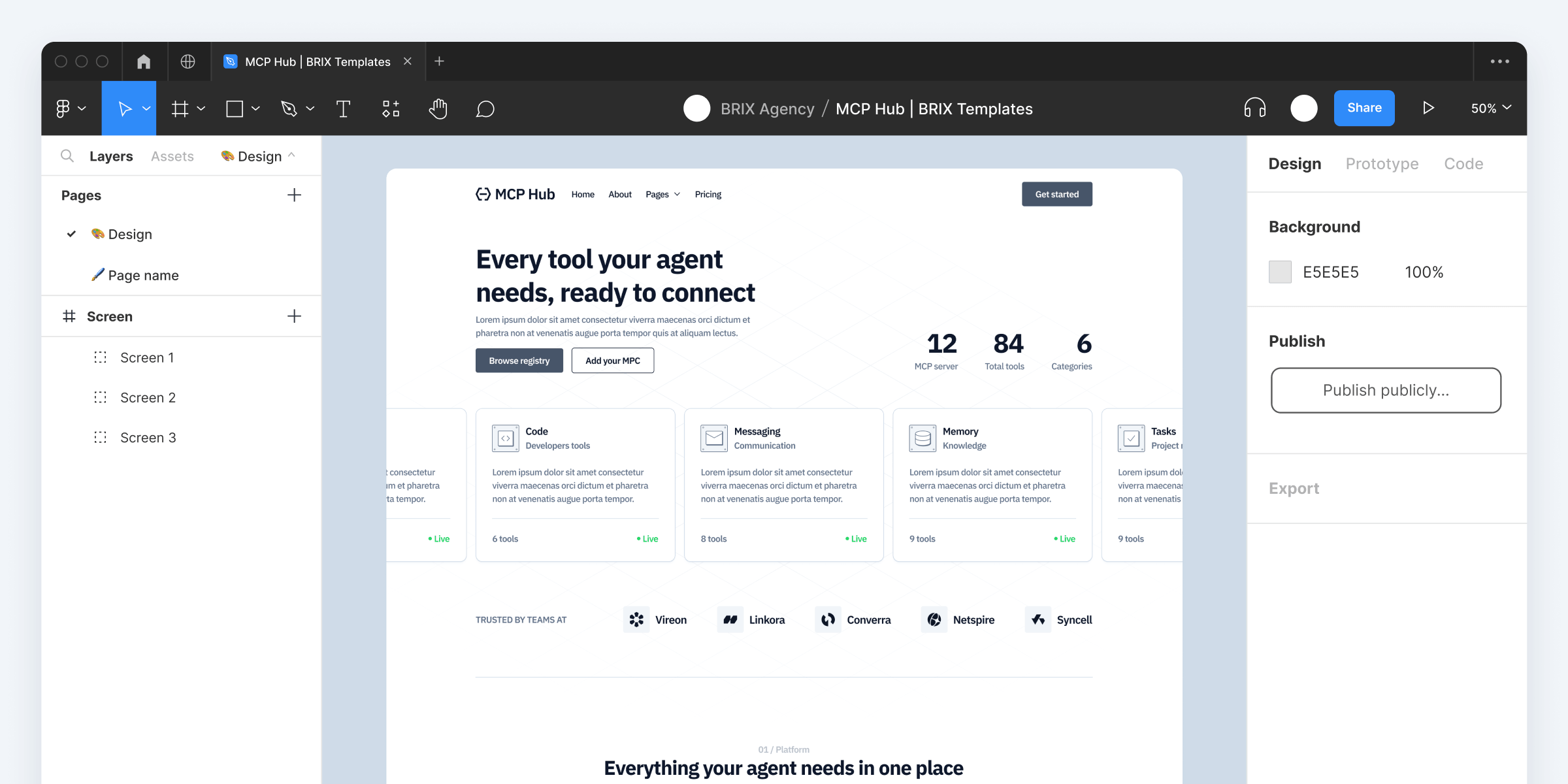 AI Tool Figma Website Template